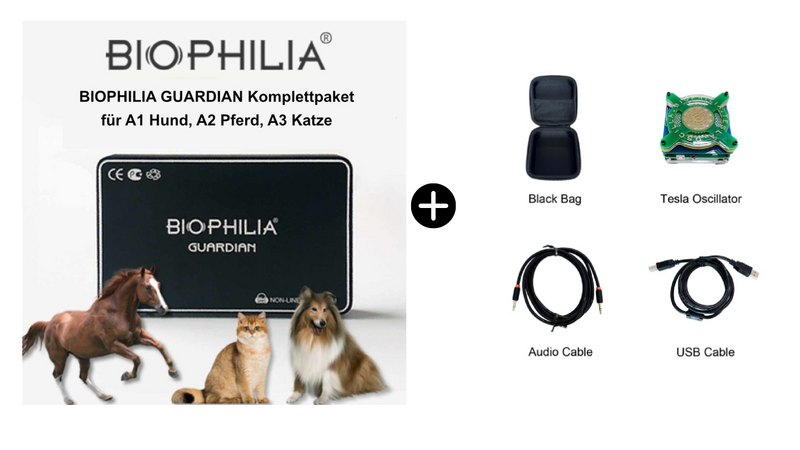 NLS-Bundle VET - BIOPHILIA GUARDIAN für Hund, Pferd, Katze + Biophilia Tesla Oscillator