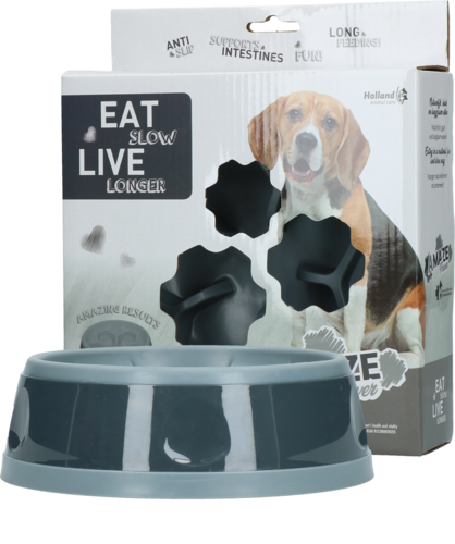 Eat Slow Live Longer Amaze Flower Grey M