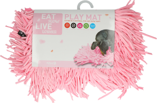 Eat Slow Live Longer Play Mat Pink