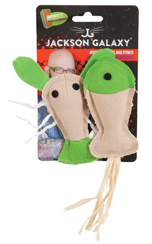 Jackson Galaxy Marinater Toy Fish/Lobster 2pk