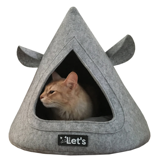 Let's sleep Pet Cave TeePee Antraciet