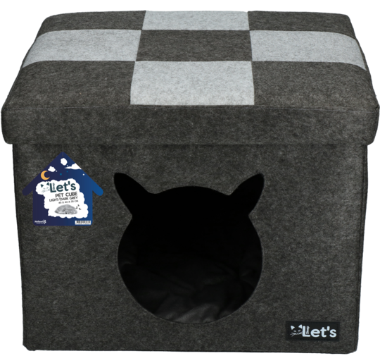 Let's sleep Pet Cube helles/dunkelgrau