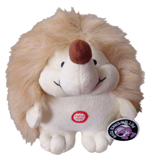 Pet Qwerks Plush Hedgehog Large 17,5 cm