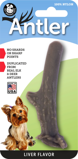 Pet Qwerks Nylon Liver Antler S 10 cm