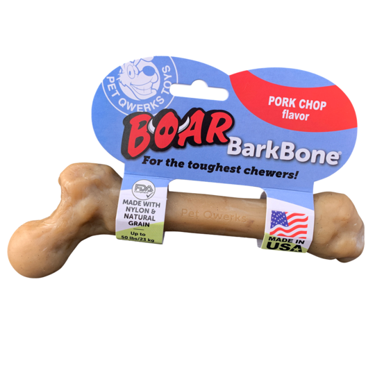 Pet Qwerks  Boar BarkBone Porkchop - LG