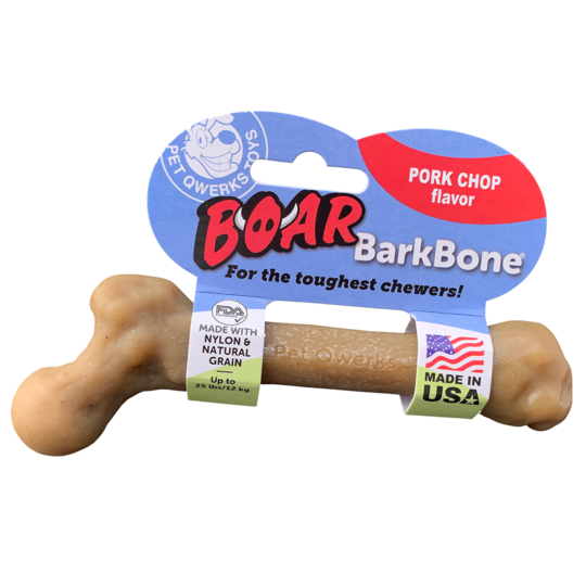 Pet Qwerks  Boar BarkBone Porkchop - MD