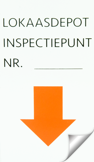 Sticker "Inspectiepunt"