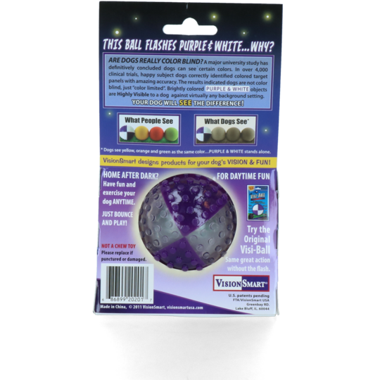 VisionSmart Visi clear/purple ball